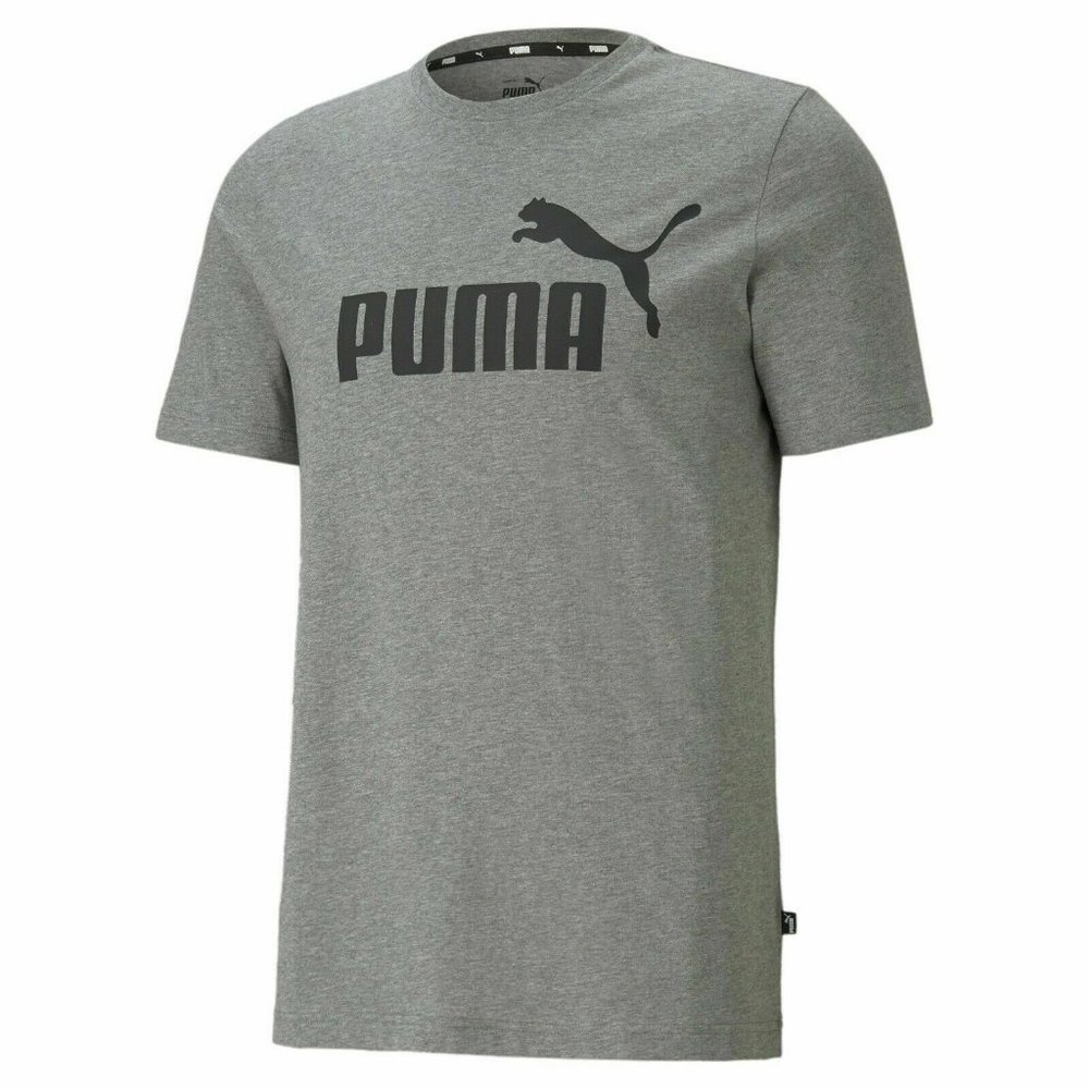 PUMA  Men Cotton T-Shirt Casual T Shirt Essential Logo Shirt Short Sleeve Tops